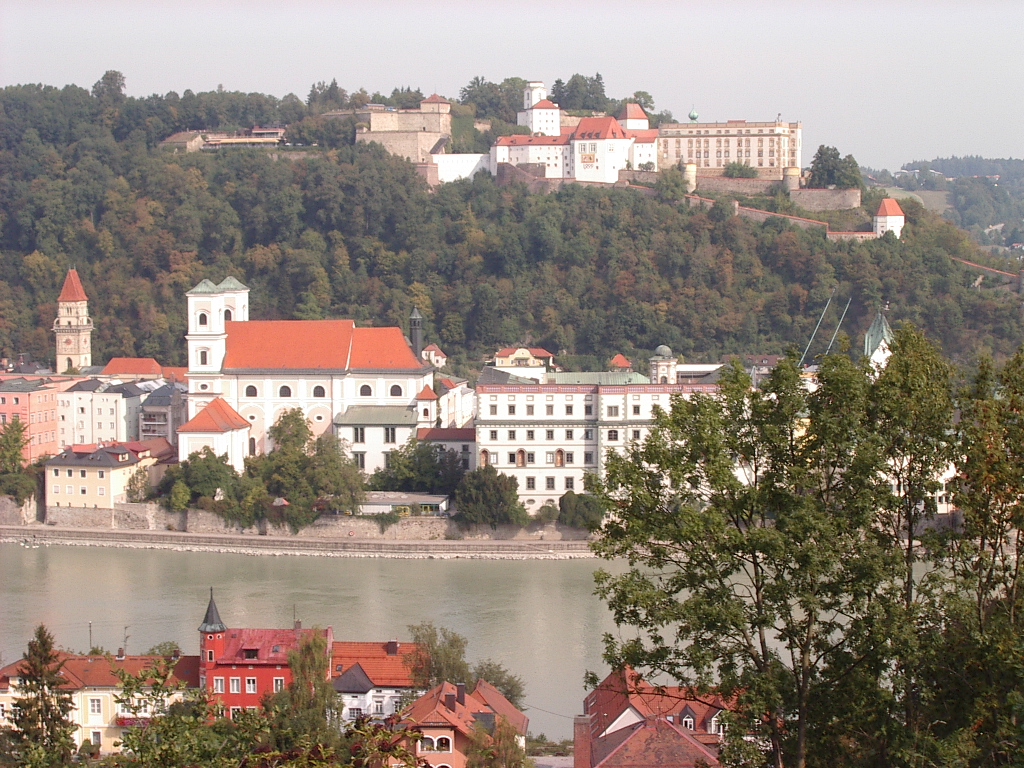 Blick auf das Oberhaus in Passau